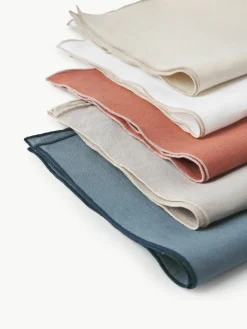 Stoffen servetten Kennedy van linnen met bies, 4 stuks^Westwing Collection Discount