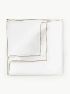 Stoffen servetten Kennedy van linnen met bies, 4 stuks^Westwing Collection Outlet