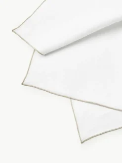 Stoffen servetten Kennedy van linnen met bies, 4 stuks^Westwing Collection Outlet
