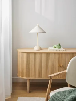 Tafellamp Vica met marmeren voet^Westwing Collection Hot