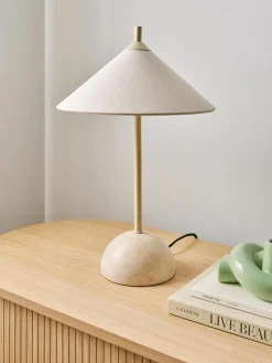 Tafellamp Vica met marmeren voet^Westwing Collection Hot