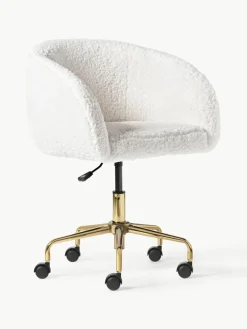Teddy bureaustoel Emmie, in hoogte verstelbaar^Westwing Collection Outlet
