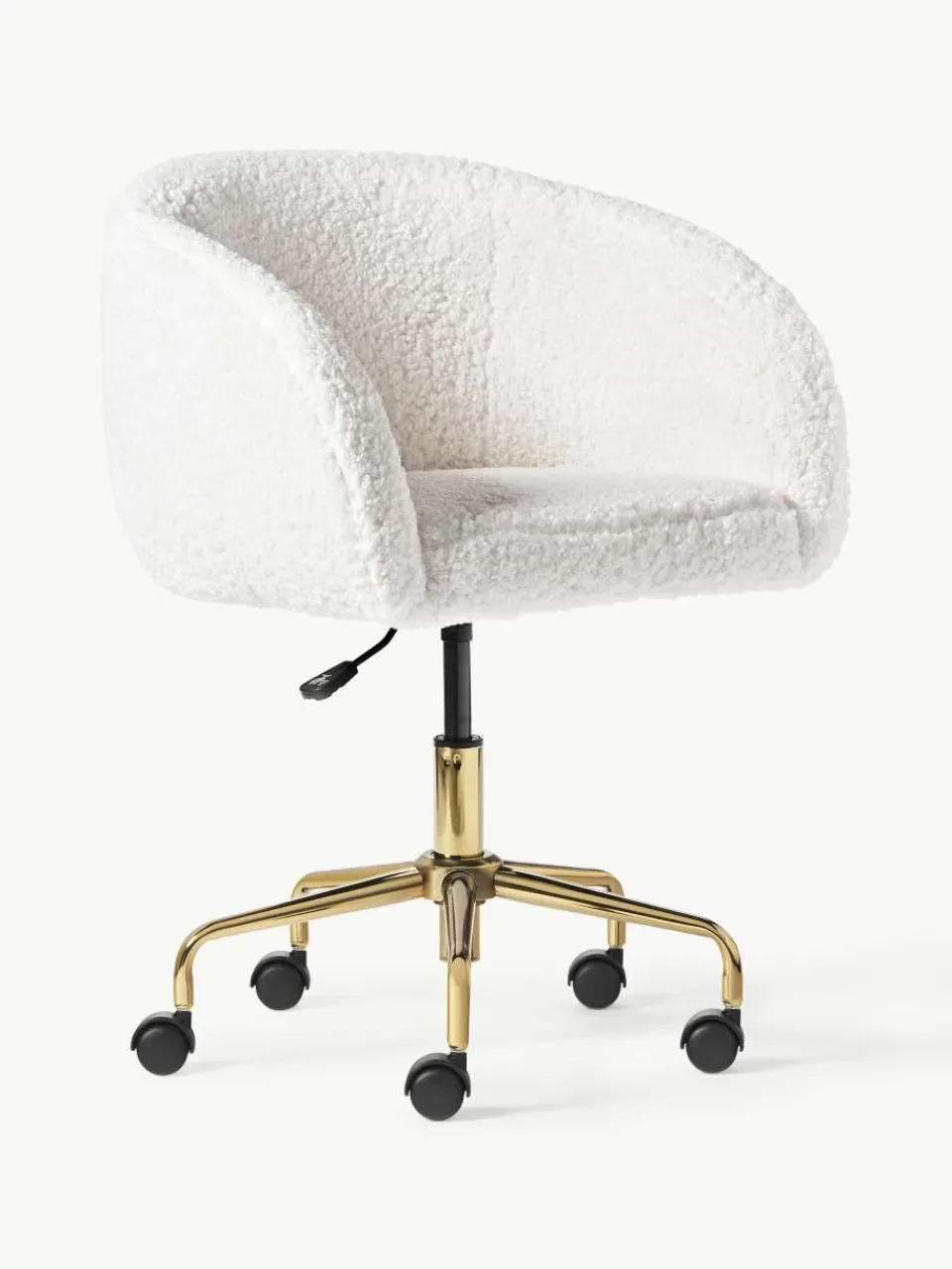 Teddy bureaustoel Emmie, in hoogte verstelbaar^Westwing Collection Outlet