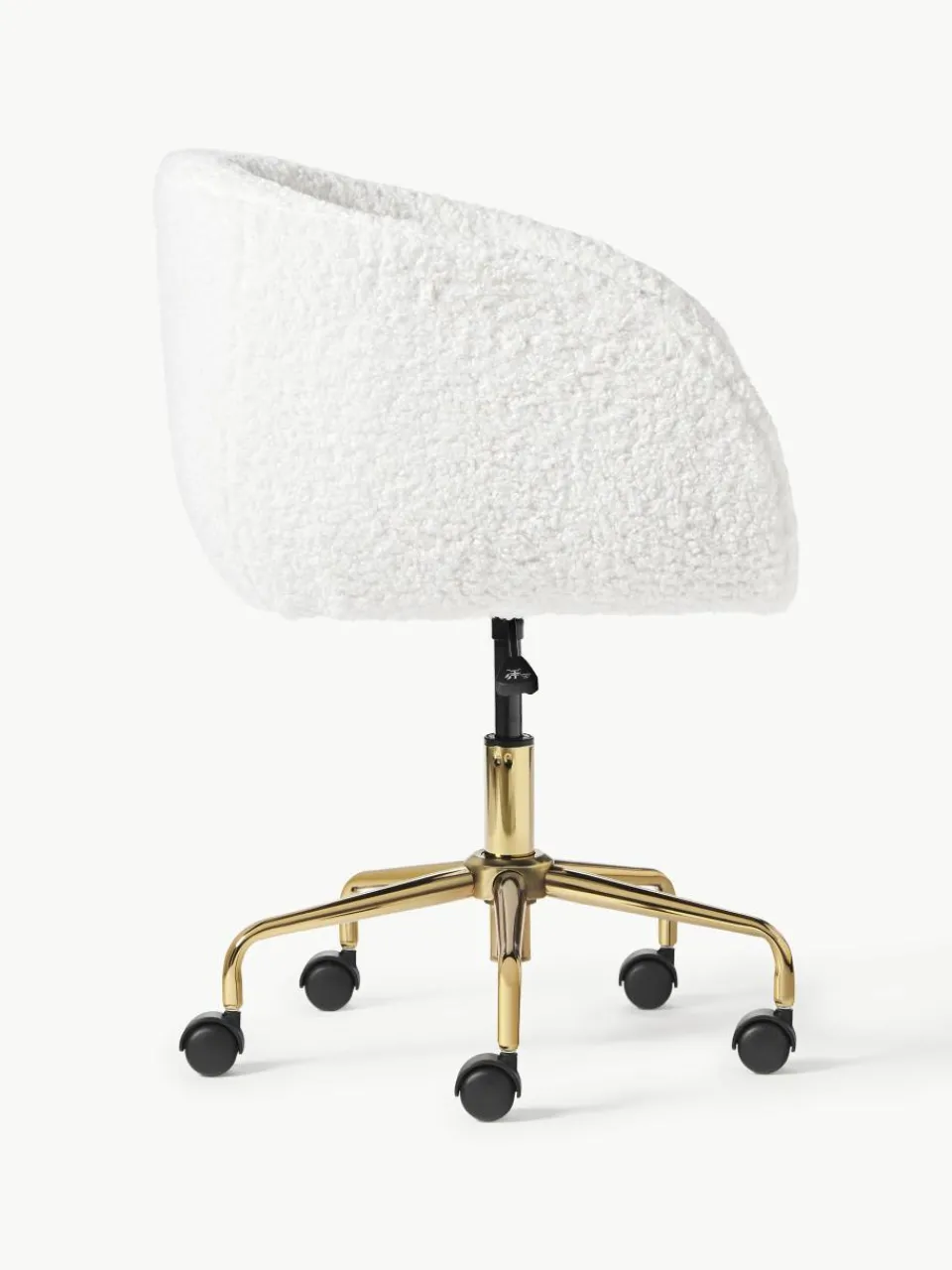 Teddy bureaustoel Emmie, in hoogte verstelbaar^Westwing Collection Outlet