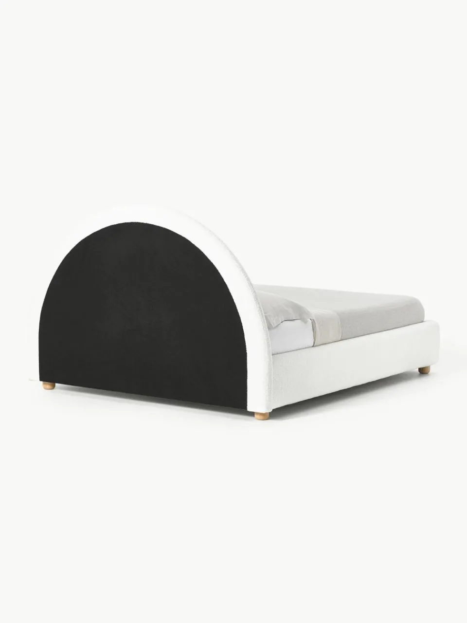 Teddy gestoffeerd bed Ebba^Westwing Collection Fashion