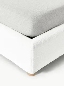 Teddy gestoffeerd bed Ebba^Westwing Collection Fashion