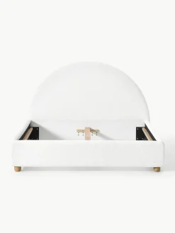 Teddy gestoffeerd bed Ebba^Westwing Collection Fashion
