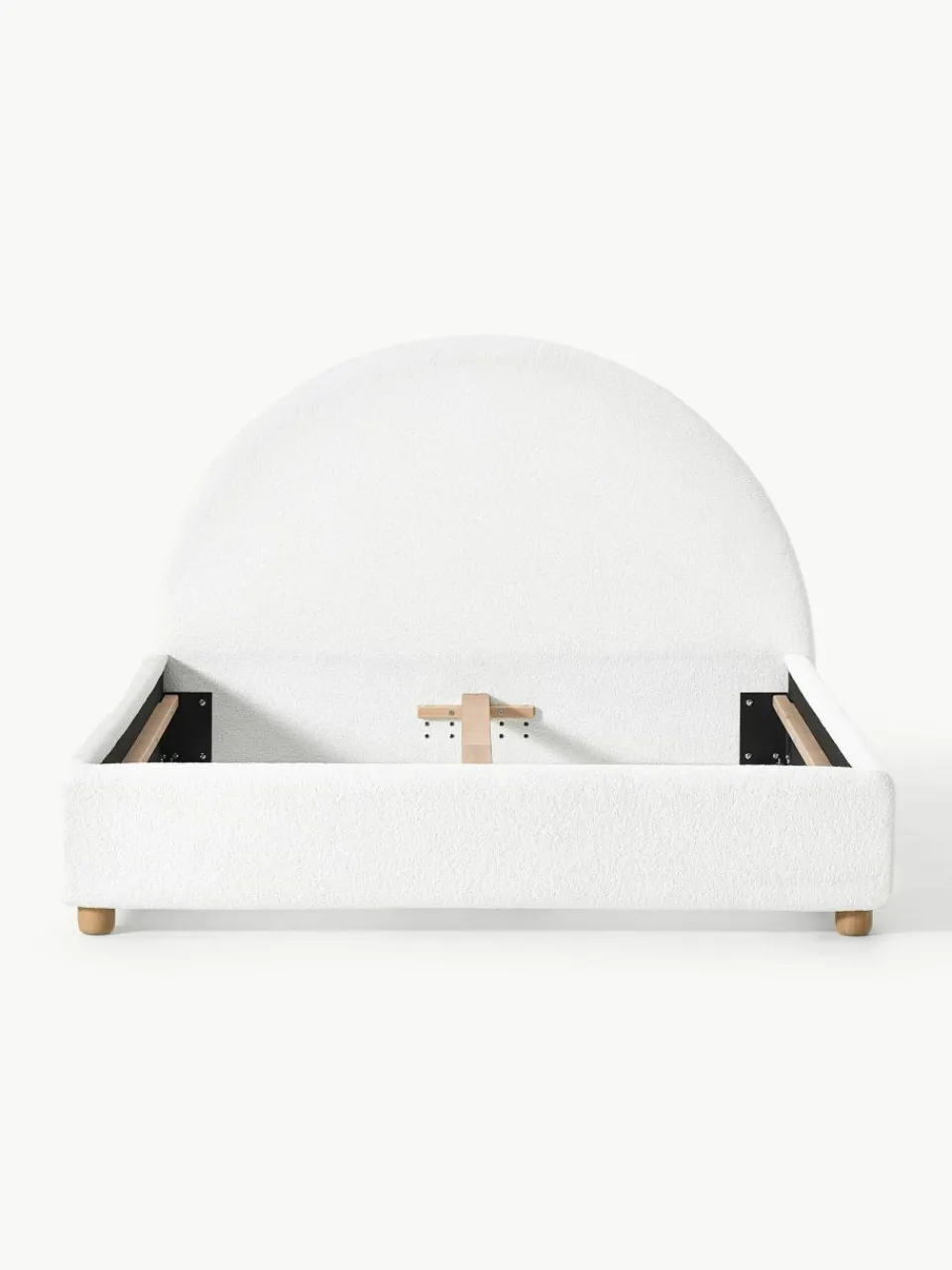 Teddy gestoffeerd bed Ebba^Westwing Collection Fashion