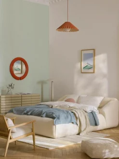 Teddy gestoffeerd bed Sofia^Westwing Collection Clearance