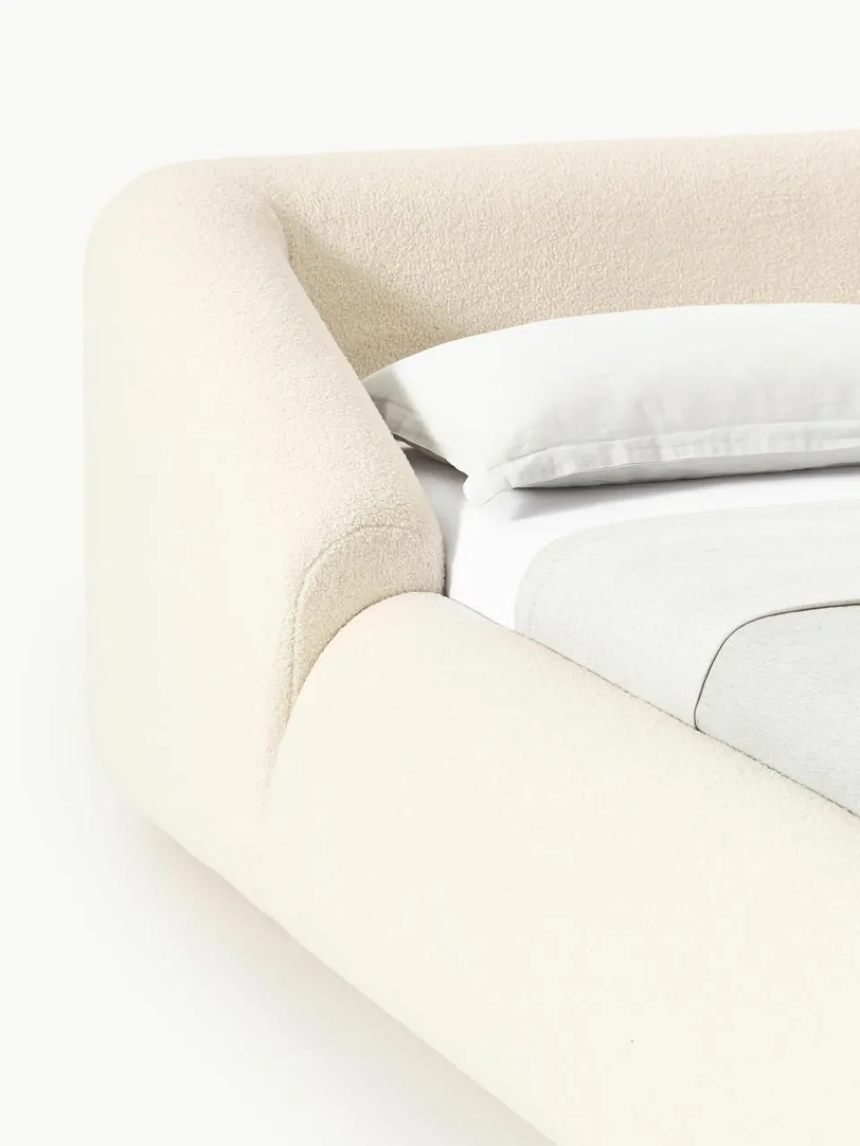 Teddy gestoffeerd bed Sofia^Westwing Collection Clearance