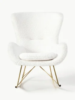 Teddy schommelstoel Wing met metalen poten^Westwing Collection Best