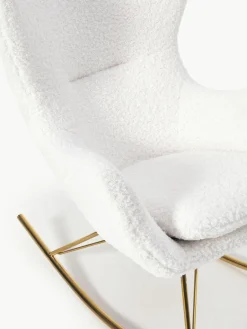 Teddy schommelstoel Wing met metalen poten^Westwing Collection Best