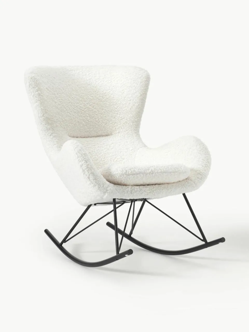Teddy schommelstoel Wing met metalen poten^Westwing Collection Fashion