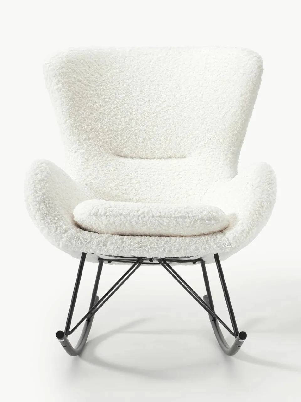 Teddy schommelstoel Wing met metalen poten^Westwing Collection Fashion