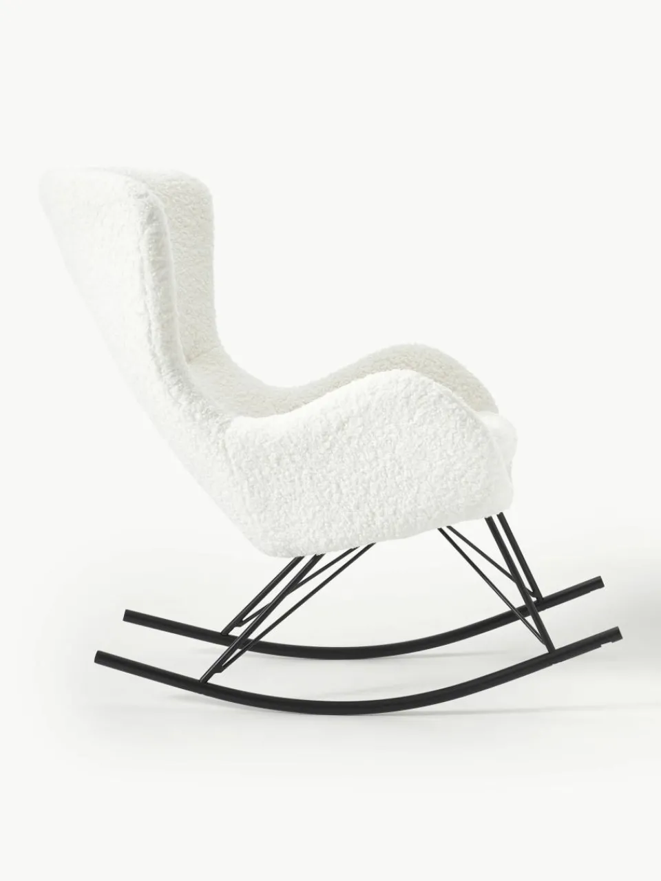 Teddy schommelstoel Wing met metalen poten^Westwing Collection Fashion