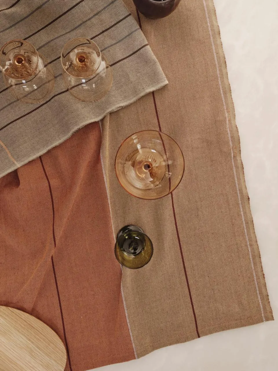 Theedoeken Ito van biokatoen, 2-delig^ferm LIVING Hot