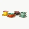 Theemokken Grandpa met schoteltjes, set van 4^Pols Potten Best