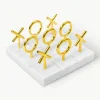 Tic-Tac-Toe spel Gold van marmer^Jonathan Adler New
