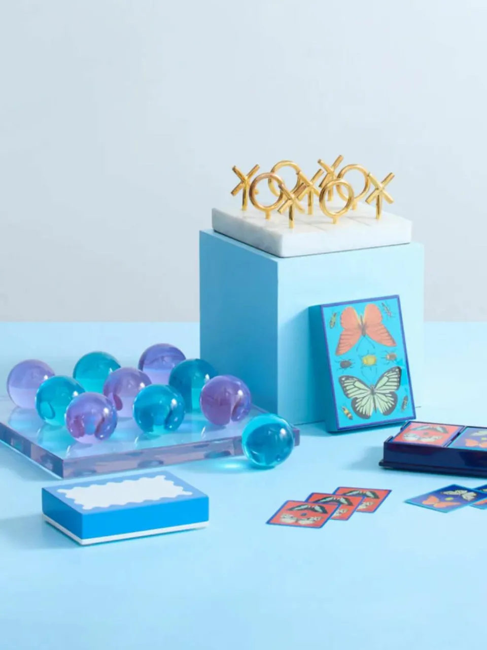 Tic-Tac-Toe spel Gold van marmer^Jonathan Adler New