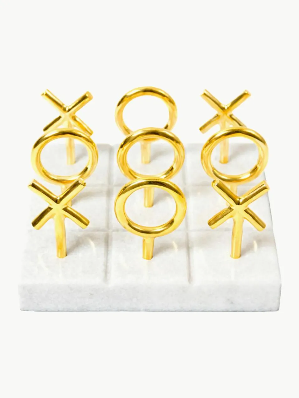 Tic-Tac-Toe spel Gold van marmer^Jonathan Adler New
