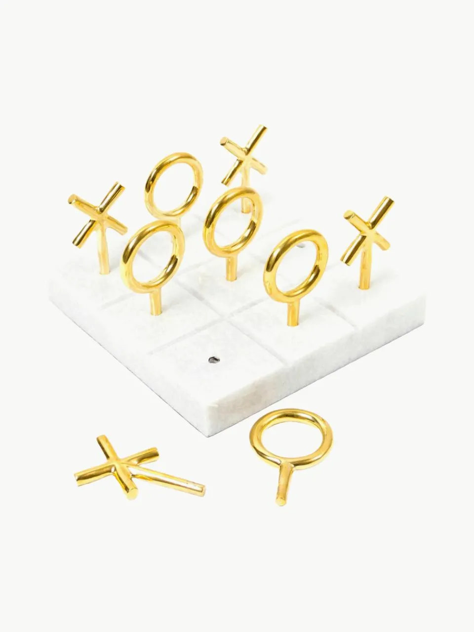 Tic-Tac-Toe spel Gold van marmer^Jonathan Adler New