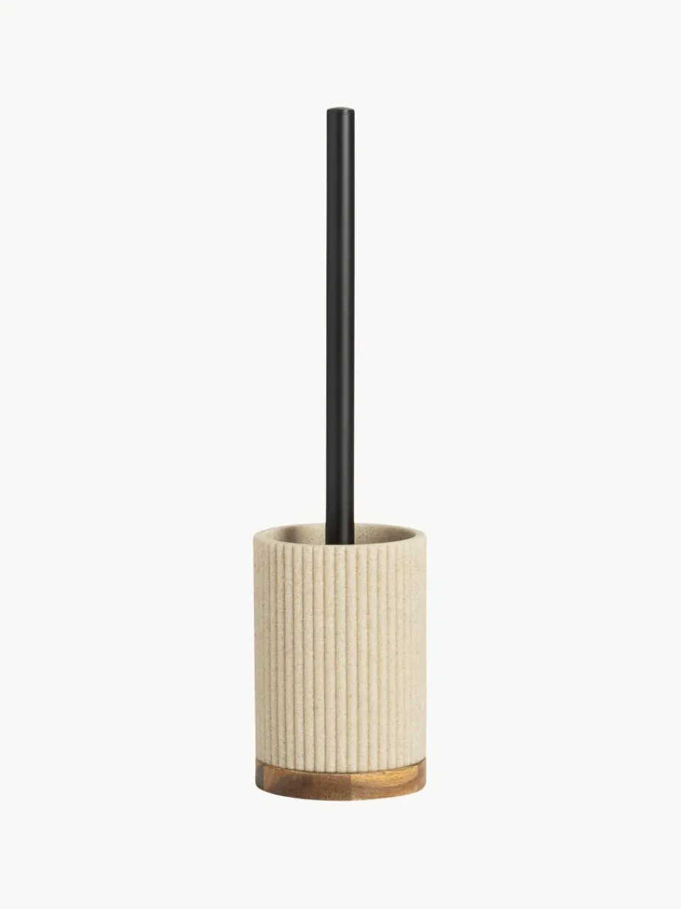 Toiletborstel Laura met houten decoratie^ANDREA HOUSE Fashion