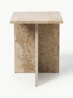 Travertijn bijzettafel Distinct met twee tafelbladen^ferm LIVING Sale