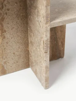 Travertijn bijzettafel Distinct met twee tafelbladen^ferm LIVING Sale