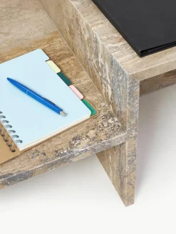 Travertijn salontafel Distinct met twee tafelbladen^ferm LIVING Online