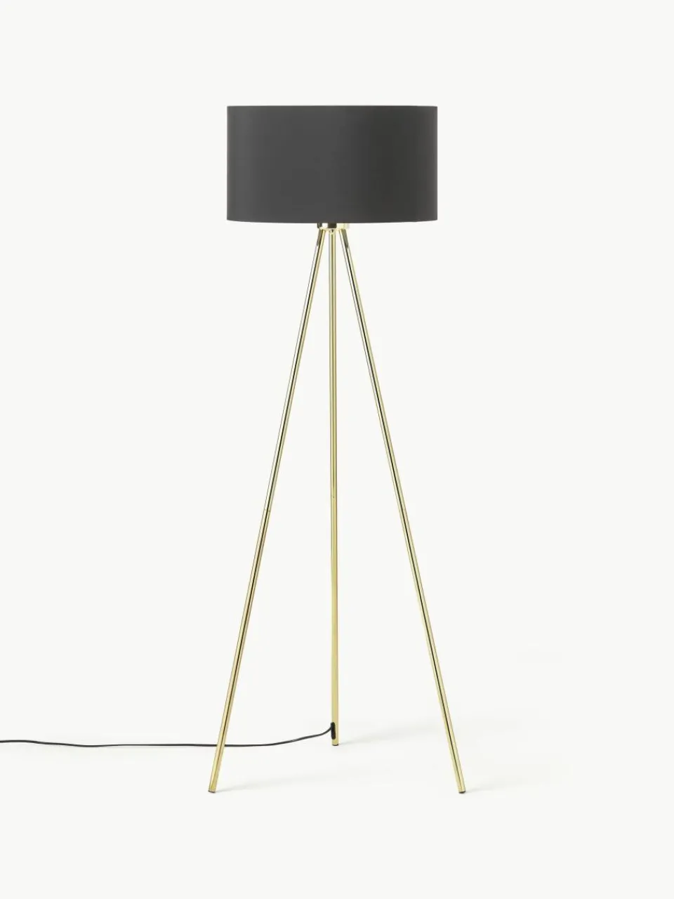 Tripod vloerlamp Cella met stoffen lampenkap^Westwing Collection Outlet