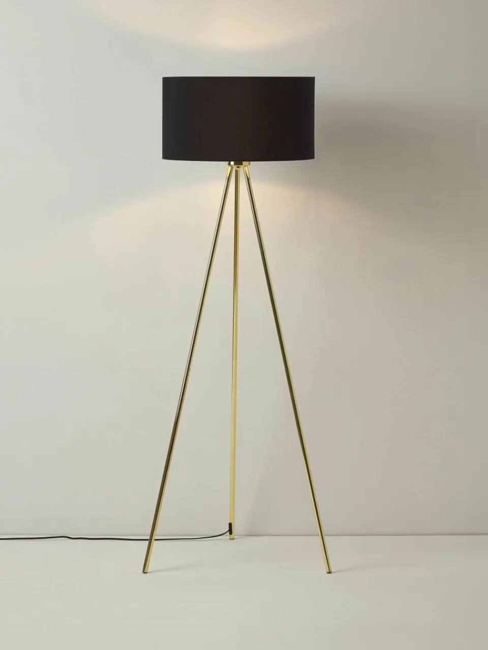 Tripod vloerlamp Cella met stoffen lampenkap^Westwing Collection Outlet
