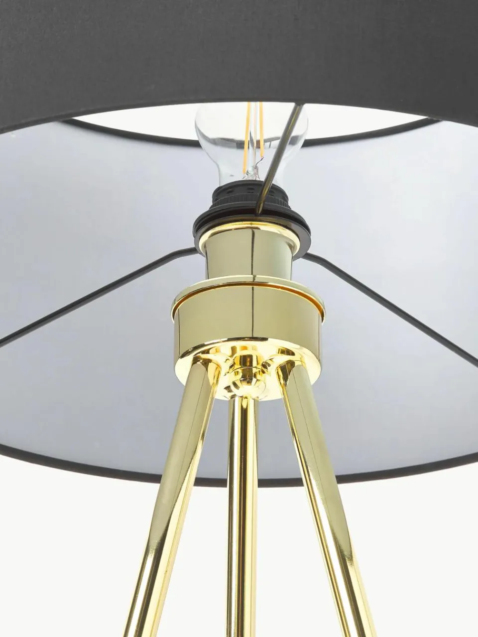 Tripod vloerlamp Cella met stoffen lampenkap^Westwing Collection Outlet