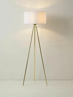 Tripod vloerlamp Cella met stoffen lampenkap^Westwing Collection Clearance