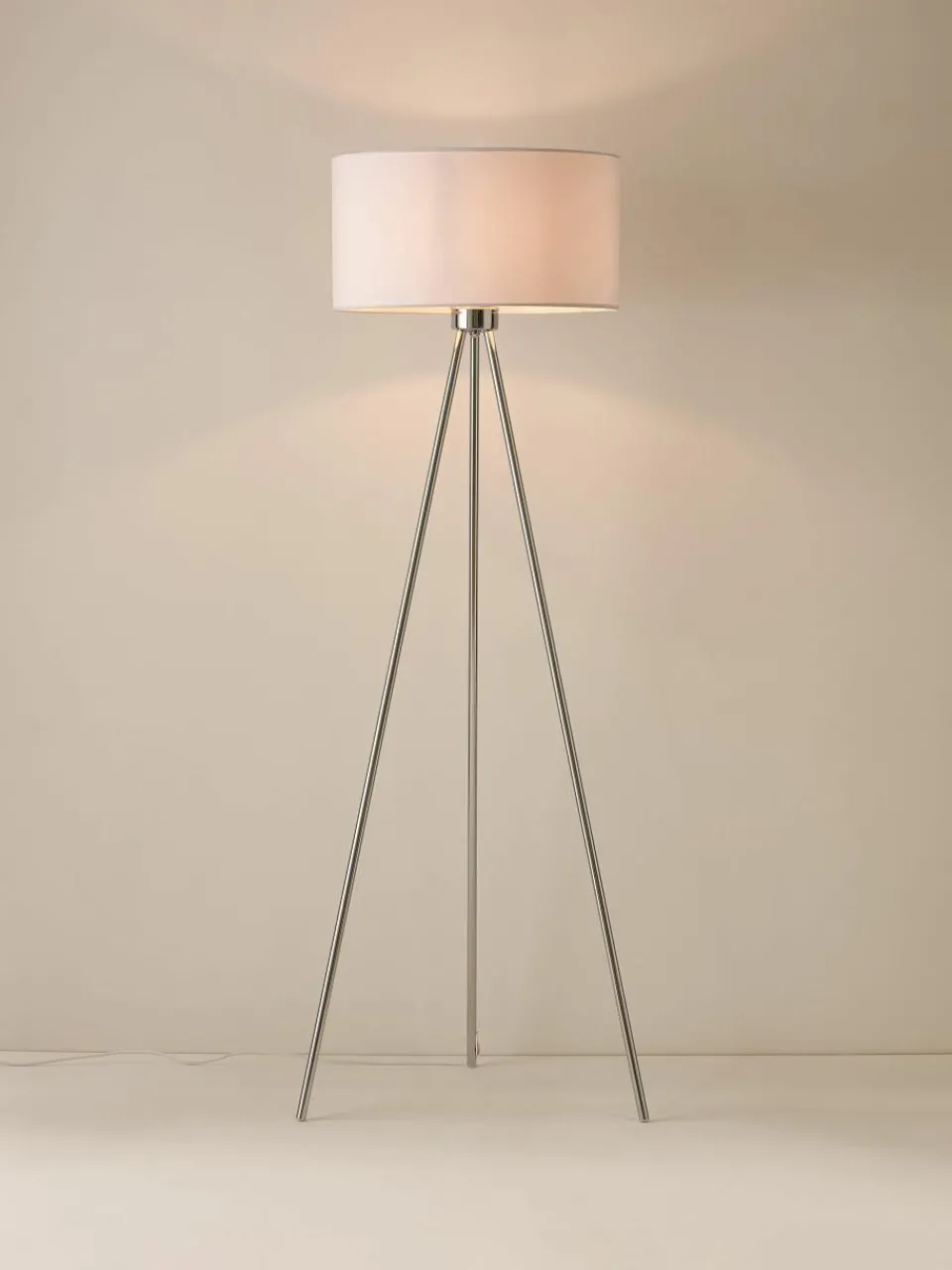 Tripod vloerlamp Cella met stoffen lampenkap^Westwing Collection New