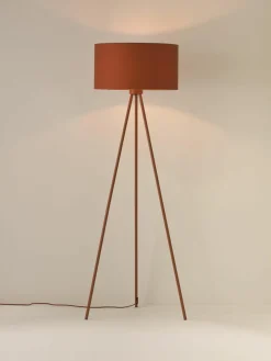 Tripod vloerlamp Cella met stoffen lampenkap^Westwing Collection Fashion