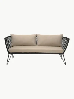 Tuin loungebank Mundo met kunststoffen vlechtwerk (2-zits)^Bloomingville Discount