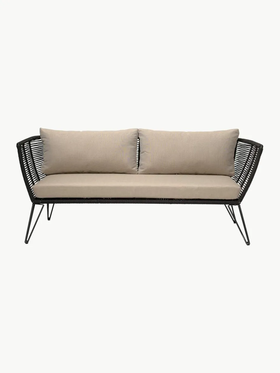Tuin loungebank Mundo met kunststoffen vlechtwerk (2-zits)^Bloomingville Discount