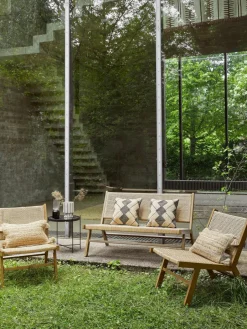 Tuin loungefauteuil Palina in houtoptiek^Westwing Collection Sale