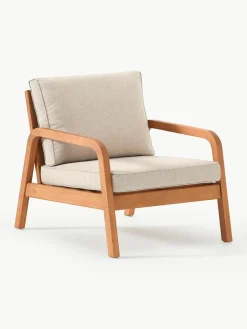 Tuin loungeset Bergen uit eucalyptushout, 4-delig^Westwing Collection Clearance