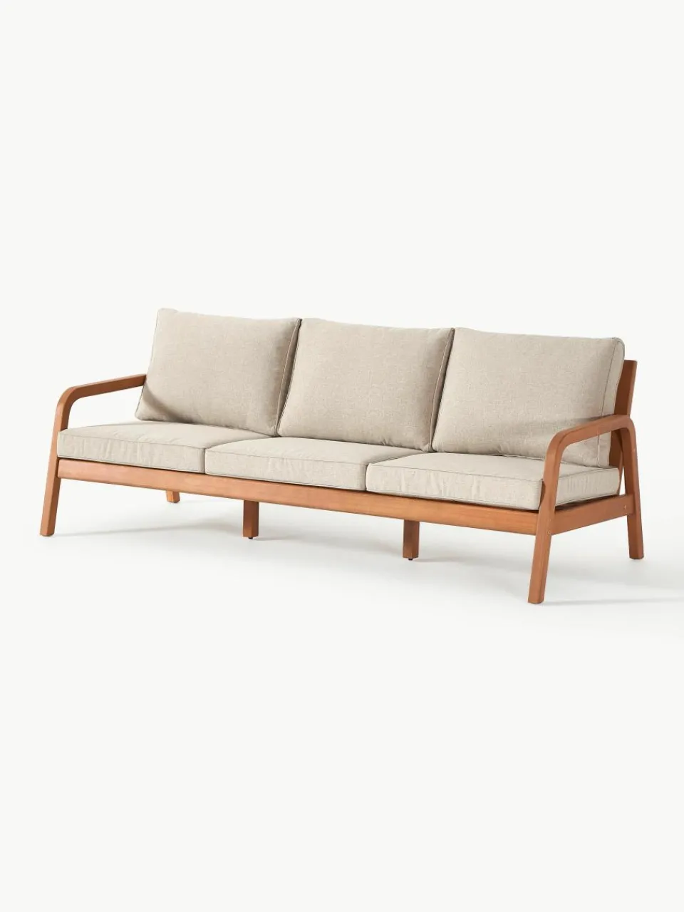 Tuin loungeset Bergen uit eucalyptushout, 4-delig^Westwing Collection Clearance
