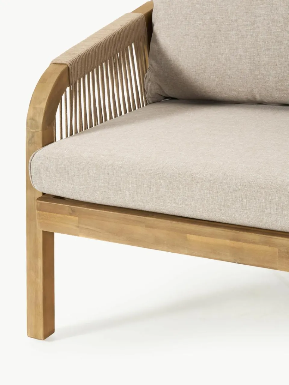 Tuin loungeset Lu van acaciahout, 4-delig^Westwing Collection Sale