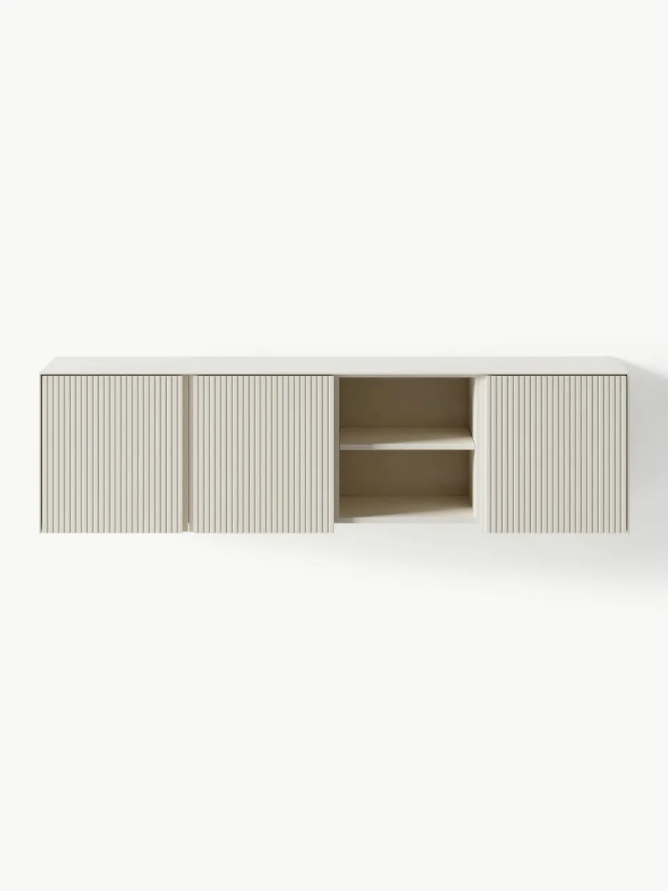 Tv-meubel Shea met geribde voorzijde^Westwing Collection Sale