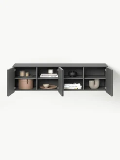 Tv-meubel Shea met geribde voorzijde^Westwing Collection Fashion
