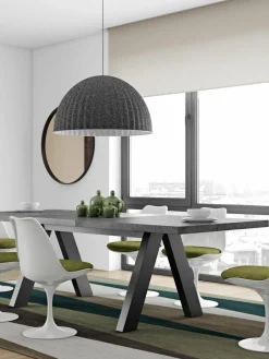 Uitschuifbare eettafel Apex in beton optiek, 200 - 250 x 100 cm^Westwing Best