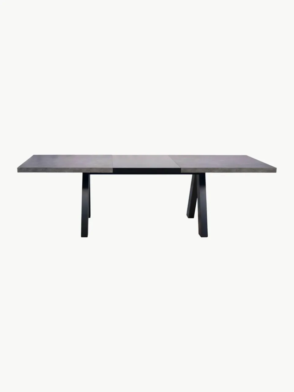Uitschuifbare eettafel Apex in beton optiek, 200 - 250 x 100 cm^Westwing Best