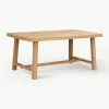 Uitschuifbare eettafel Brooklyn van eikenhout, in verschillende formaten^Rowico Outlet
