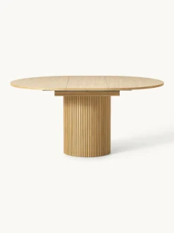 Uitschuifbare eettafel Filo met groefstructuur, 120 - 160 x 75 cm^Westwing Collection Discount