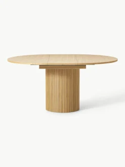Uitschuifbare eettafel Filo met groefstructuur, 120 - 160 x 75 cm^Westwing Collection Discount