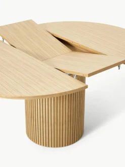 Uitschuifbare eettafel Filo met groefstructuur, 120 - 160 x 75 cm^Westwing Collection Discount
