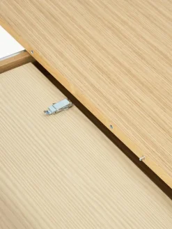 Uitschuifbare eettafel Filo met groefstructuur, 120 - 160 x 75 cm^Westwing Collection Discount